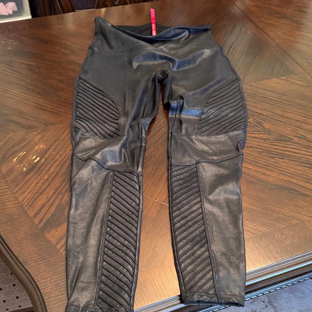 Spanx moto leggings